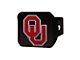 Hitch Cover with University of Oklahoma Logo; Crimson (Universal; Some Adaptation May Be Required)