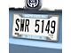 License Plate Frame with University of North Carolina Logo; Chrome (Universal; Some Adaptation May Be Required)