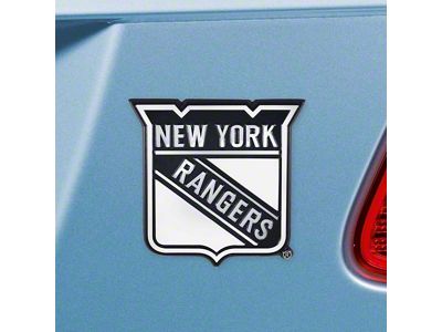 New York Rangers Emblem; Chrome (Universal; Some Adaptation May Be Required)