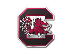 University of South Carolina Embossed Emblem; Maroon and Black (Universal; Some Adaptation May Be Required)