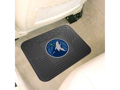 Utility Mat with Minnesota Timberwolves Logo; Black (Universal; Some Adaptation May Be Required)