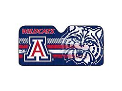 Windshield Sun Shade with University of Arizona Logo; Blue (Universal; Some Adaptation May Be Required)