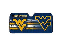Windshield Sun Shade with West Virginia University Logo; Navy (Universal; Some Adaptation May Be Required)