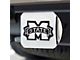 Hitch Cover with Mississippi State University Logo; Chrome (Universal; Some Adaptation May Be Required)