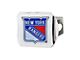 Hitch Cover with New York Rangers Logo; Chrome (Universal; Some Adaptation May Be Required)