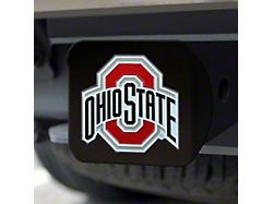 Hitch Cover with Ohio State University Logo; Red (Universal; Some Adaptation May Be Required)