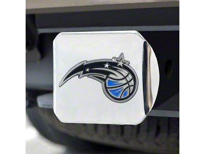 Hitch Cover with Orlando Magic Logo; Chrome (Universal; Some Adaptation May Be Required)