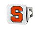 Hitch Cover with Syracuse University Logo; Chrome (Universal; Some Adaptation May Be Required)