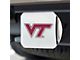 Hitch Cover with Virginia Tech Logo; Chrome (Universal; Some Adaptation May Be Required)