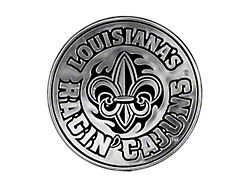 University of Louisiana-Lafayette Molded Emblem; Chrome (Universal; Some Adaptation May Be Required)