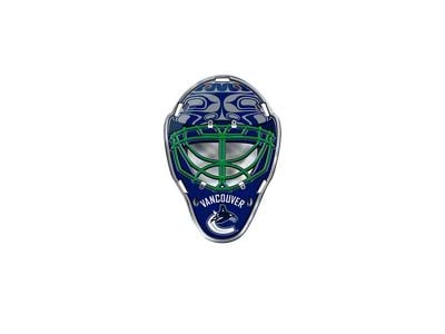 Vancouver Canucks Embossed Helmet Emblem; Royal (Universal; Some Adaptation May Be Required)