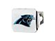 Hitch Cover with Carolina Panthers Logo; Blue (Universal; Some Adaptation May Be Required)