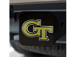 Hitch Cover with Georgia Tech Logo; Gold (Universal; Some Adaptation May Be Required)