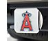 Hitch Cover with Los Angeles Angels Logo; Chrome (Universal; Some Adaptation May Be Required)