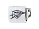 Hitch Cover with Oklahoma City Thunder Logo; Chrome (Universal; Some Adaptation May Be Required)