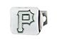 Hitch Cover with Pittsburgh Pirates Logo; Chrome (Universal; Some Adaptation May Be Required)