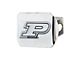 Hitch Cover with Purdue University Logo; Chrome (Universal; Some Adaptation May Be Required)