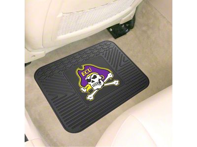Utility Mat with East Carolina University Logo; Black (Universal; Some Adaptation May Be Required)