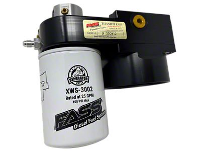 FASS Drop-In Series Diesel Fuel System (17-19 6.6L Duramax Sierra 3500 HD Crew Cab; 20-25 6.6L Duramax Sierra 3500 HD Crew Cab w/ 8-Foot Long Box)