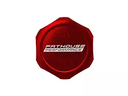 Fathouse Performance Billet Coolant Cap; Red (17-24 F-150 Raptor)