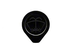 Fathouse Performance Billet Washer Fluid Reservoir Cap; Black (21-25 F-150)