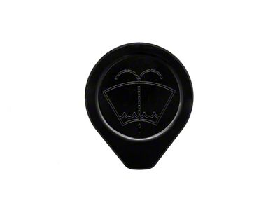 Fathouse Performance Billet Washer Fluid Reservoir Cap; Black (21-25 F-150)