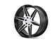 Ferrada Wheels FT2 Machine Black 6-Lug Wheel; 22x9.5; 30mm Offset (07-13 Sierra 1500)