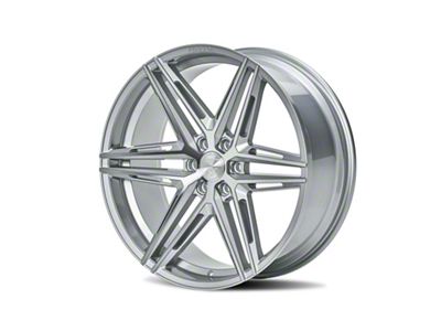 Ferrada Wheels FT4 Machine Silver 6-Lug Wheel; 24x10; 20mm Offset (14-18 Sierra 1500)