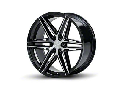 Ferrada Wheels FT4 Machine Black 6-Lug Wheel; 24x10; 25mm Offset (14-18 Silverado 1500)