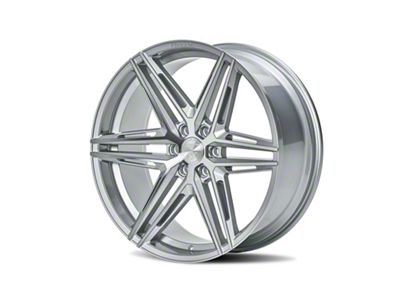 Ferrada Wheels FT4 Machine Silver 6-Lug Wheel; 22x9.5; 20mm Offset (14-18 Silverado 1500)