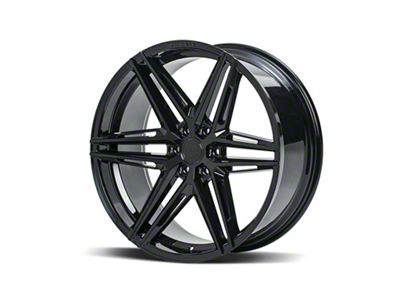 Ferrada Wheels FT4 Gloss Black 6-Lug Wheel; 22x9.5; 20mm Offset (19-25 Sierra 1500)