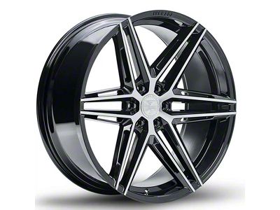 Ferrada Wheels FT4 Machine Black 6-Lug Wheel; 22x9.5; 25mm Offset (19-25 Sierra 1500)