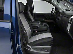 Fia Custom Fit Neoprene Front Seat Covers; Gray (14-18 Silverado 1500 w/ Bucket Seats)