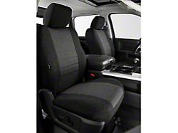 Fia Custom Fit Tweed Front Seat Covers; Charcoal (14-18 Sierra 1500 w/ Bucket Seats)