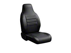 Fia LeatherLite Series Front Seat Covers; Black (13-18 RAM 1500 w/ Bucket Seats, Excluding Laramie & Limited)