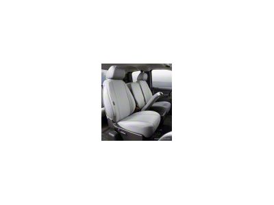 Fia Custom Fit Poly-Cotton Front Seat Cover; Gray (07-14 Sierra 3500 HD w/ Bench Seat)