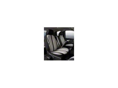 Fia Custom Fit Saddle Blanket Front Seat Covers; Black (07-14 Silverado 2500 HD w/ Bucket Seats)