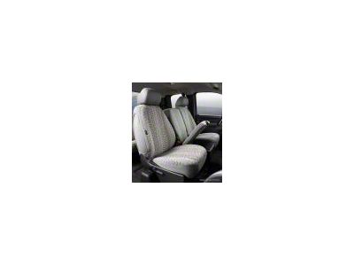 Fia Custom Fit Saddle Blanket Rear Seat Cover; Gray (15-19 Silverado 3500 HD Double Cab, Crew Cab)