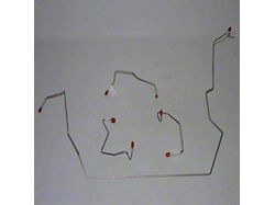 Fine Lines Front Brake Line Kit; Stainless (12/13/01-03 4WD F-150 w/ Disc Brakes & ABS)