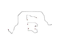 Fine Lines Front Brake Line Kit; Steel (97-01 2WD F-150 w/ ABS)