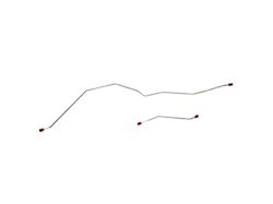 Fine Lines Rear Axle Brake Line Kit; Stainless (04-08 F-150 w/ 8.8-Inch Rear Axle)