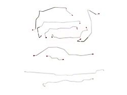 Fine Lines Complete Brake Line Kit; Stainless (02-04 F-250 Super Duty SuperCrew w/ 8-Foot Bed)