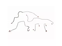 Fine Lines Front Brake Line Kit; Stainless (05-06 4WD F-250 Super Duty)