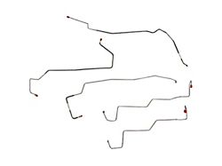 Fine Lines Front Brake Line Kit; Steel (99-01 5.4L, 6.8L F-250 Super Duty w/ 4-Wheel ABS)