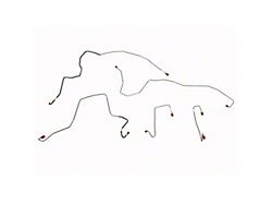 Fine Lines Front Brake Line Kit; Stainless (05-06 4WD F-350 Super Duty)