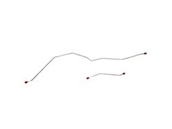 Fine Lines Rear Brake Line Kit; Stainless (05-07 F-350 Super Duty)