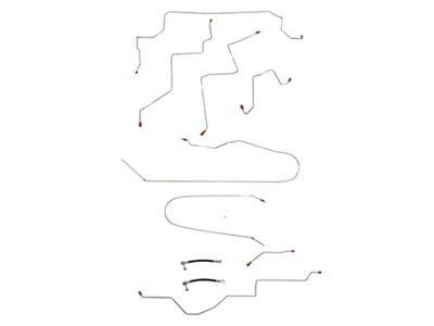 Fine Lines Complete Brake Line Kit; Stainless (02-05 2WD RAM 1500 Quad Cab w/ 6.4-Foot Box & 2-Wheel ABS)