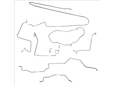 Fine Lines Complete Brake Line Kit; Steel (94-97 4WD RAM 1500 Regular Cab w/ 8-Foot Box & 4-Wheel ABS)