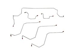 Fine Lines Front Brake Line Kit; Stainless (02-05 2WD RAM 1500 w/ 4-Wheel ABS)