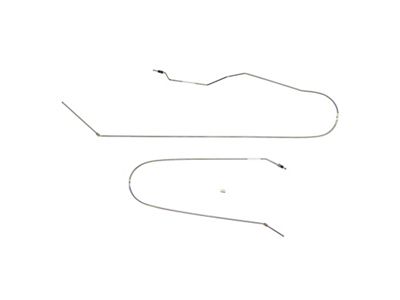Fine Lines Intermediate Brake Line Kit; Stainless (02-05 2WD RAM 1500 Quad Cab w/ 6.4-Foot Box)